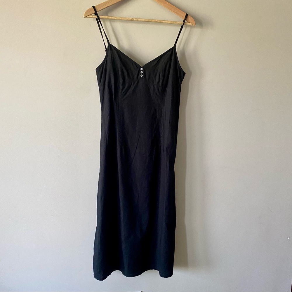 H&M linen little black dress